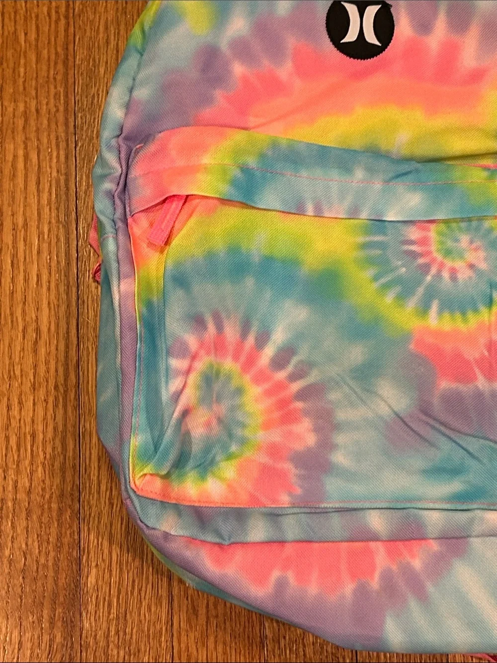 Hurley Kids Tie-Dye Spiral Backpack - Pink, Blue & Yellow